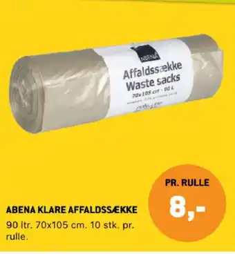 XL-BYG Abena Klare affaldssække tilbud