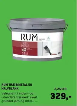 XL-BYG Rum Træ & metal 50 halvblank tilbud