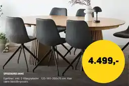 XL-BYG Spisebord Anne tilbud