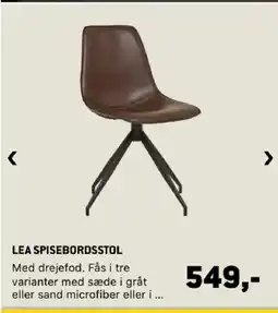 XL-BYG Lea spisebordsstol tilbud