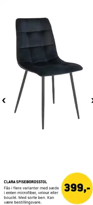 XL-BYG Clara spisebordsstol tilbud