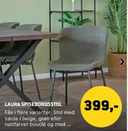 XL-BYG Laura spisebordsstol tilbud