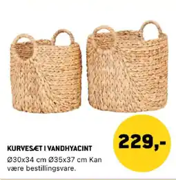 XL-BYG Kurvesæt i vandhyacint tilbud