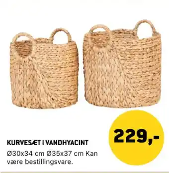 XL-BYG Kurvesæt i vandhyacint tilbud