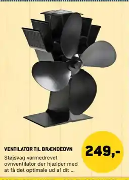 XL-BYG Ventilator til brændeovn tilbud