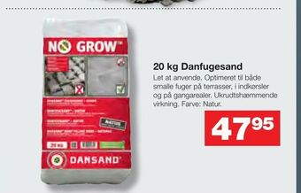 Bauhaus 20 kg Danfugesand tilbud