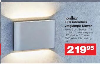 Bauhaus LED udendørs væglampe Kinver tilbud