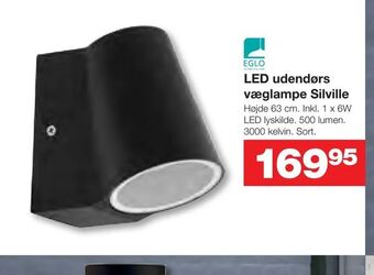 Bauhaus LED udendørs væglampe Silville tilbud