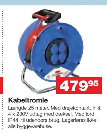 Bauhaus Kabeltromle tilbud