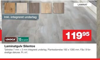 Bauhaus Laminatgulv Silentos tilbud