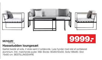 Bauhaus Hasseludden loungesæt tilbud