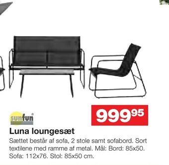 Bauhaus Luna loungesæt tilbud