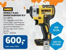 Davidsen Dewalt slag- skruetrækker 18 v dcf887n tilbud