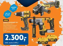 Davidsen Dewalt kombisæt 18 v dck355p2t-qw tilbud