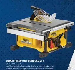 Davidsen Dewalt flexvolt bordsav 54 v dcs7485n-xj tilbud