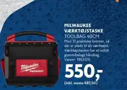 Davidsen Milwaukee værktøjstaske toolbag tilbud