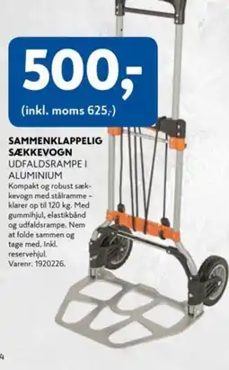Davidsen Sammenklappelig sækkevogn udfaldsrampe i aluminium tilbud