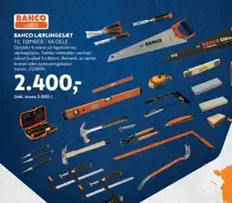 Davidsen Bahco bahco lærlingesæt til tømrer - 66 dele tilbud