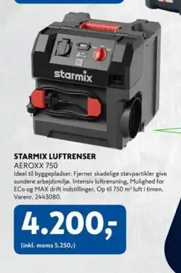 Davidsen Starmix luftrenser aeroxx 750 tilbud
