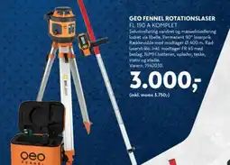 Davidsen Geo fennel rotationslaser fl 190 a komplet tilbud