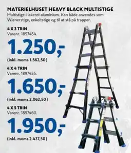 Davidsen Materielhuset heavy black multistige 4x3 trin varenr. 1897454. tilbud