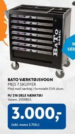 Davidsen Bato værktøjsvogn med 7 skuffer tilbud