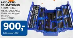Davidsen Bato værk- tøjssæt kombi 5 rum metal tilbud