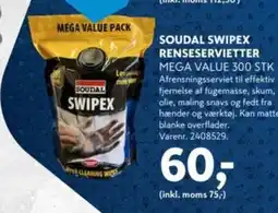 Davidsen Soudal swipex renseservietter mega value 300 stk tilbud