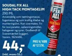 Davidsen Soudal fix all high tack montagelim tilbud