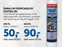 Davidsen Dana lim montagelim ekstra 292 tilbud