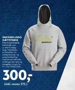 Davidsen Snickers logo hættetrøje tilbud