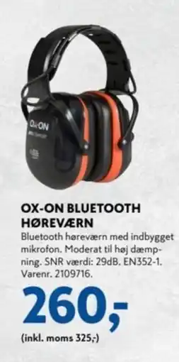 Davidsen Ox-on bluetooth høreværn tilbud