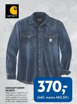 Davidsen Carhartt denim skjorte tilbud