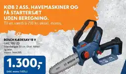 Davidsen Bosch kædesav 18 v gke 18v-20 tilbud