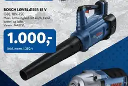 Davidsen Bosch løvblæser 18 v gbl 18v-750 tilbud