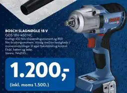 Davidsen Bosch slagnøgle 18 v gds 18v-450 hc tilbud