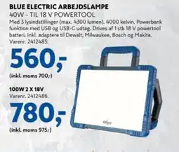 Davidsen Blue electric arbejdslampe tilbud