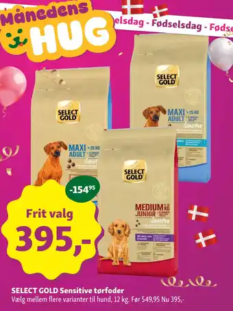 Maxi Zoo Select gold sensitive tørfoder tilbud
