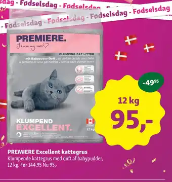 Maxi Zoo Premiere excellent kattegrus tilbud