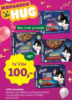 Maxi Zoo Latz menuboks tilbud