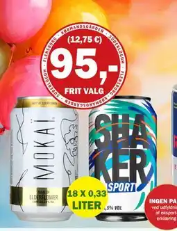 Købmandsgården Mokaï Hyldeblomst, CULT Shaker Sport, DKK 95 tilbud