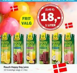 Købmandsgården Rauch Happy Day juice, DKK 18 tilbud