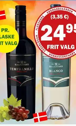 Købmandsgården Balistino Tempranillo, Blanco, DKK 24.95 tilbud
