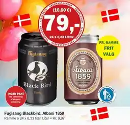 Købmandsgården Fuglsang Blackbird, Albani 1859, DKK 79 tilbud