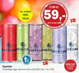 Købmandsgården Egekilde, DKK 59 tilbud