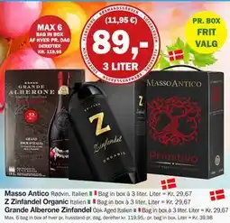 Købmandsgården Grande Alberone Zinfandel., DKK 89 tilbud