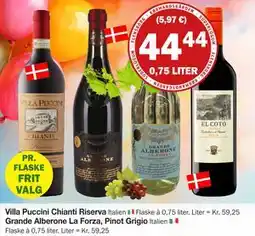 Købmandsgården Grande Alberone La Forza, Pinot Grigio, DKK 44.44 tilbud