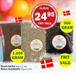 Købmandsgården Rexim Solsikkefrø, DKK 24.95 tilbud