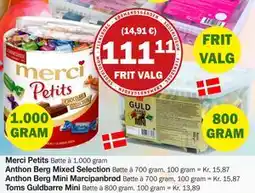 Købmandsgården Toms Guldbarre Mini, DKK 111.11 tilbud