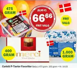 Købmandsgården Carletti P-Tærter Favoritter, DKK 66.66 tilbud